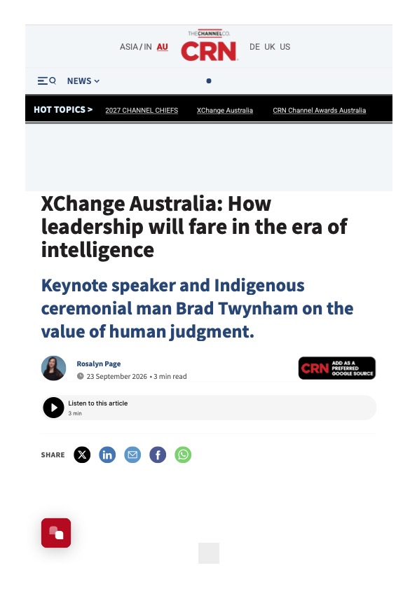 CRN: How leadership will fare in the era of intelligence