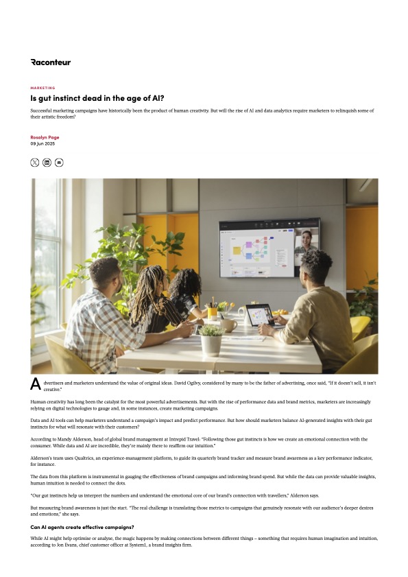 Raconteur Report: Is gut instinct dead in the age of AI?
